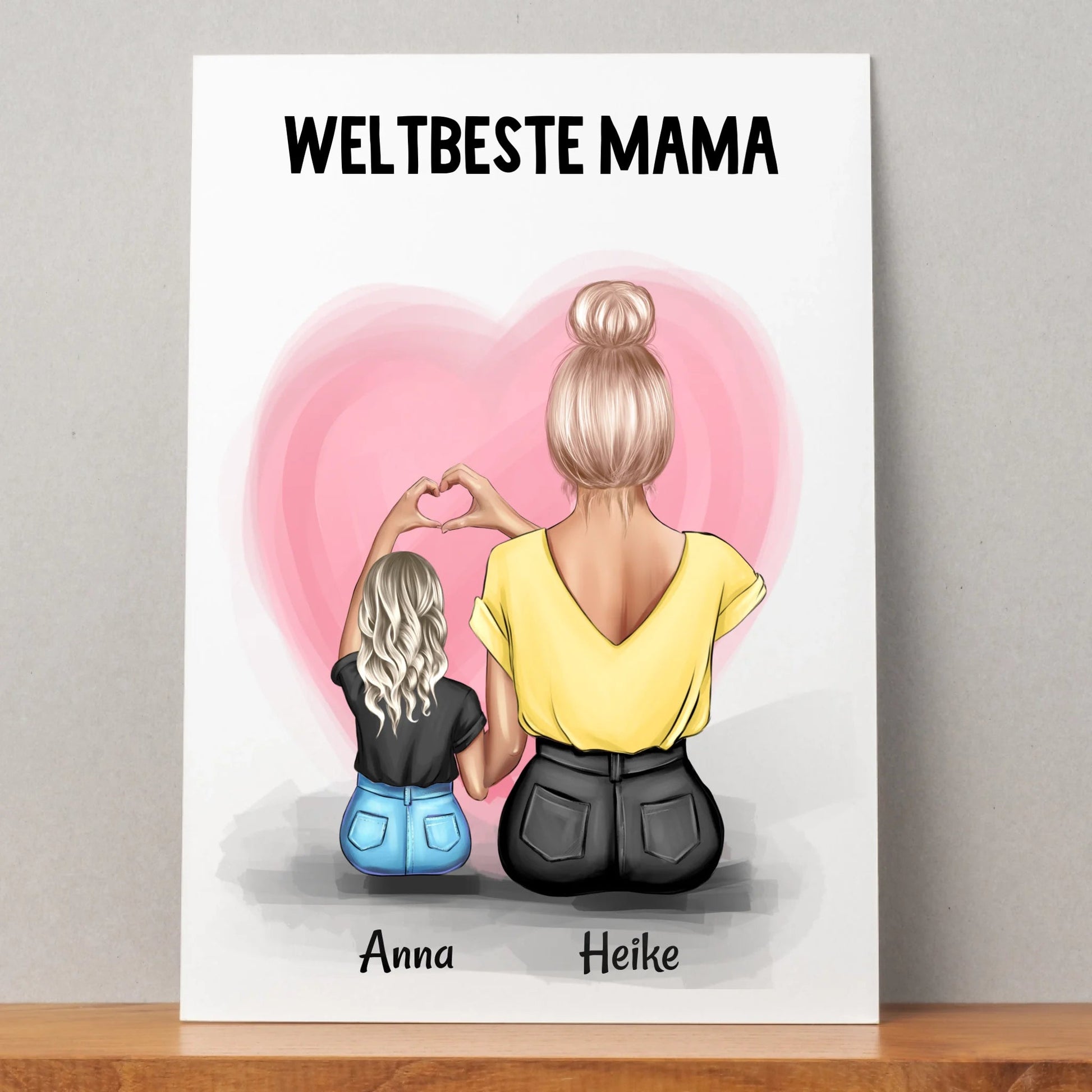 Mutter Kind Poster Geschenk selber gestalten - Prinolla