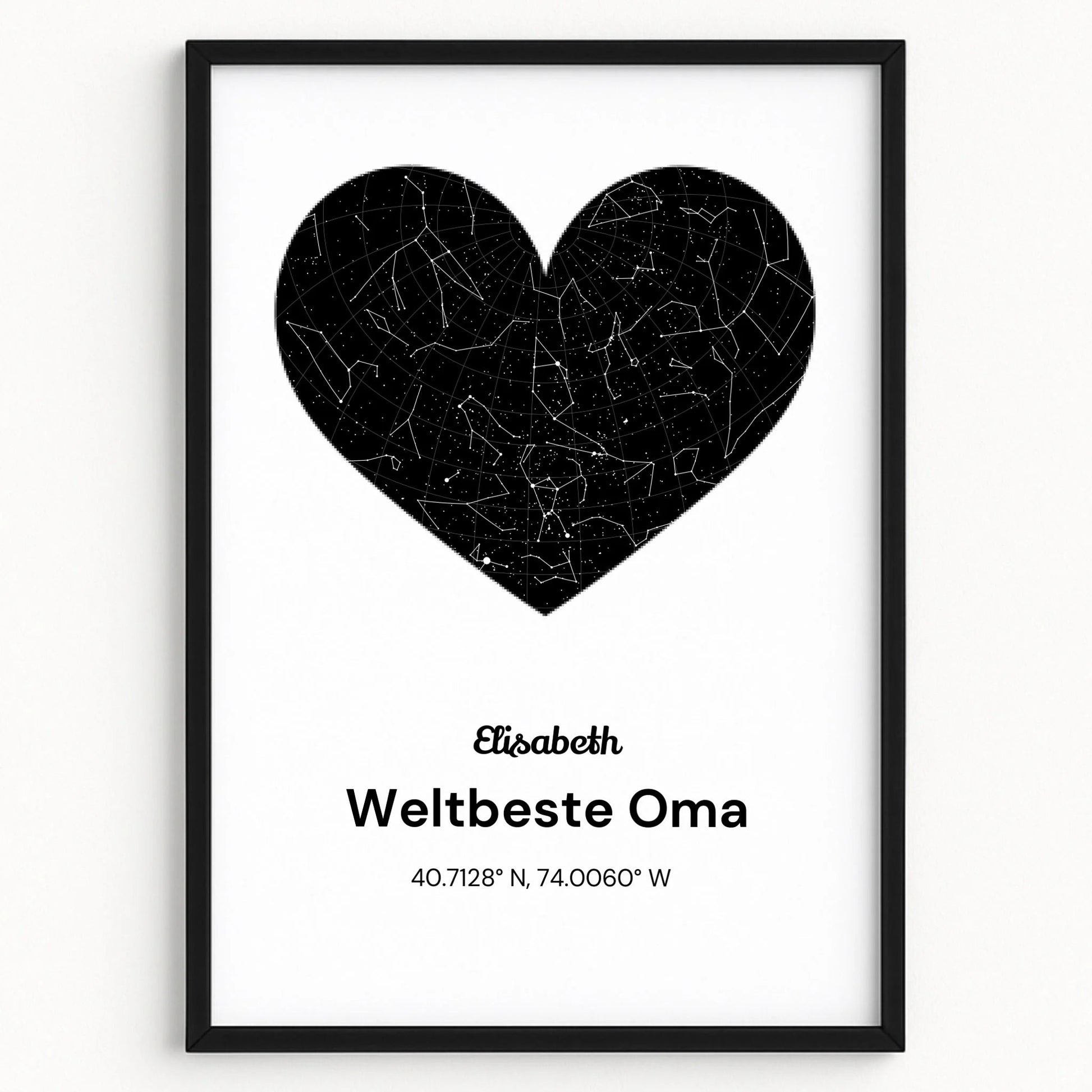 Oma Geburtstag Geschenk Sternehimmel Bild gestalten - Prinolla