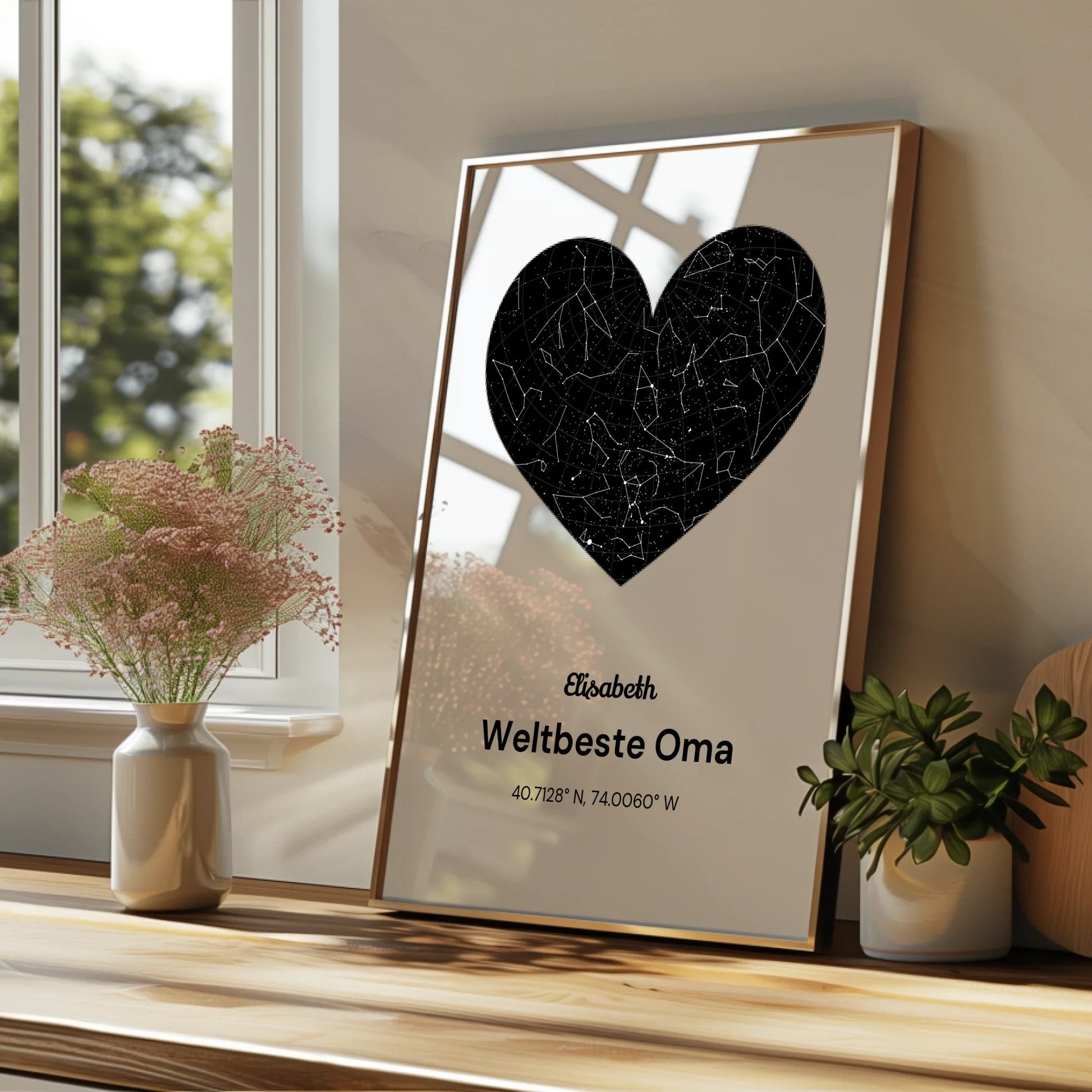 Oma Geburtstag Geschenk Sternehimmel Bild gestalten - Prinolla