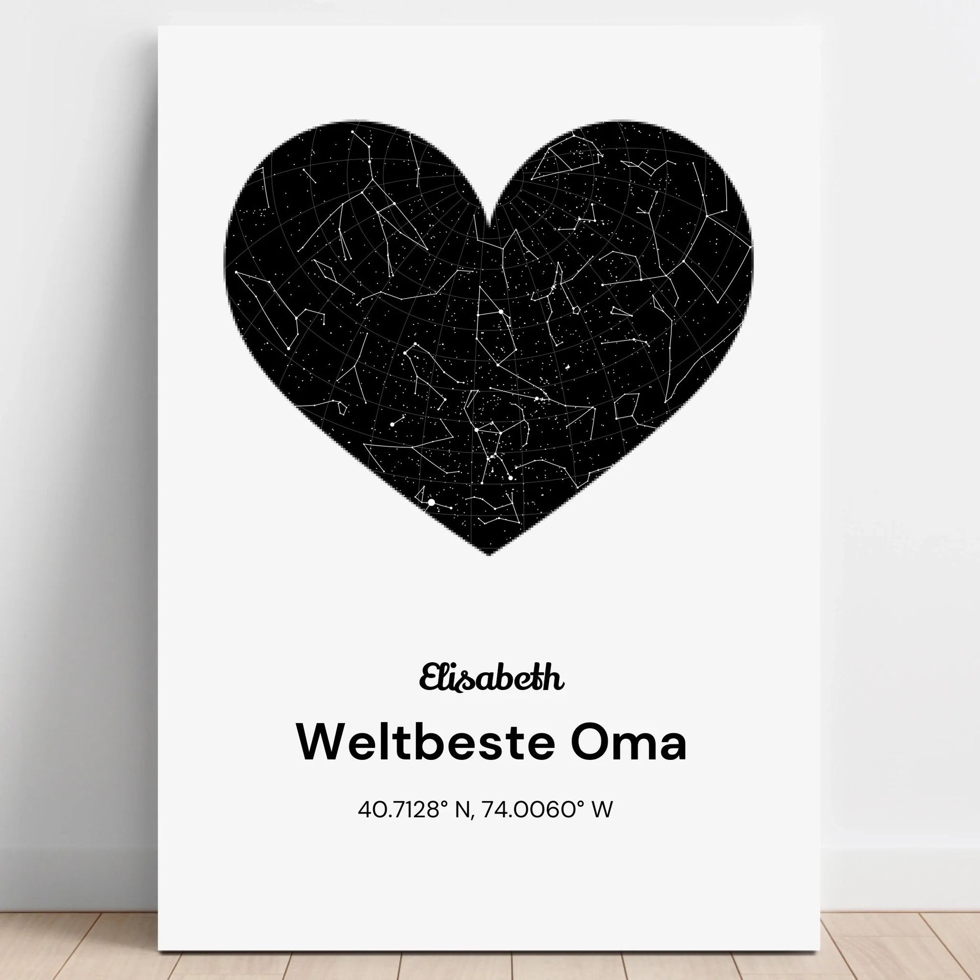 Oma Geburtstag Geschenk Sternehimmel Bild gestalten - Prinolla