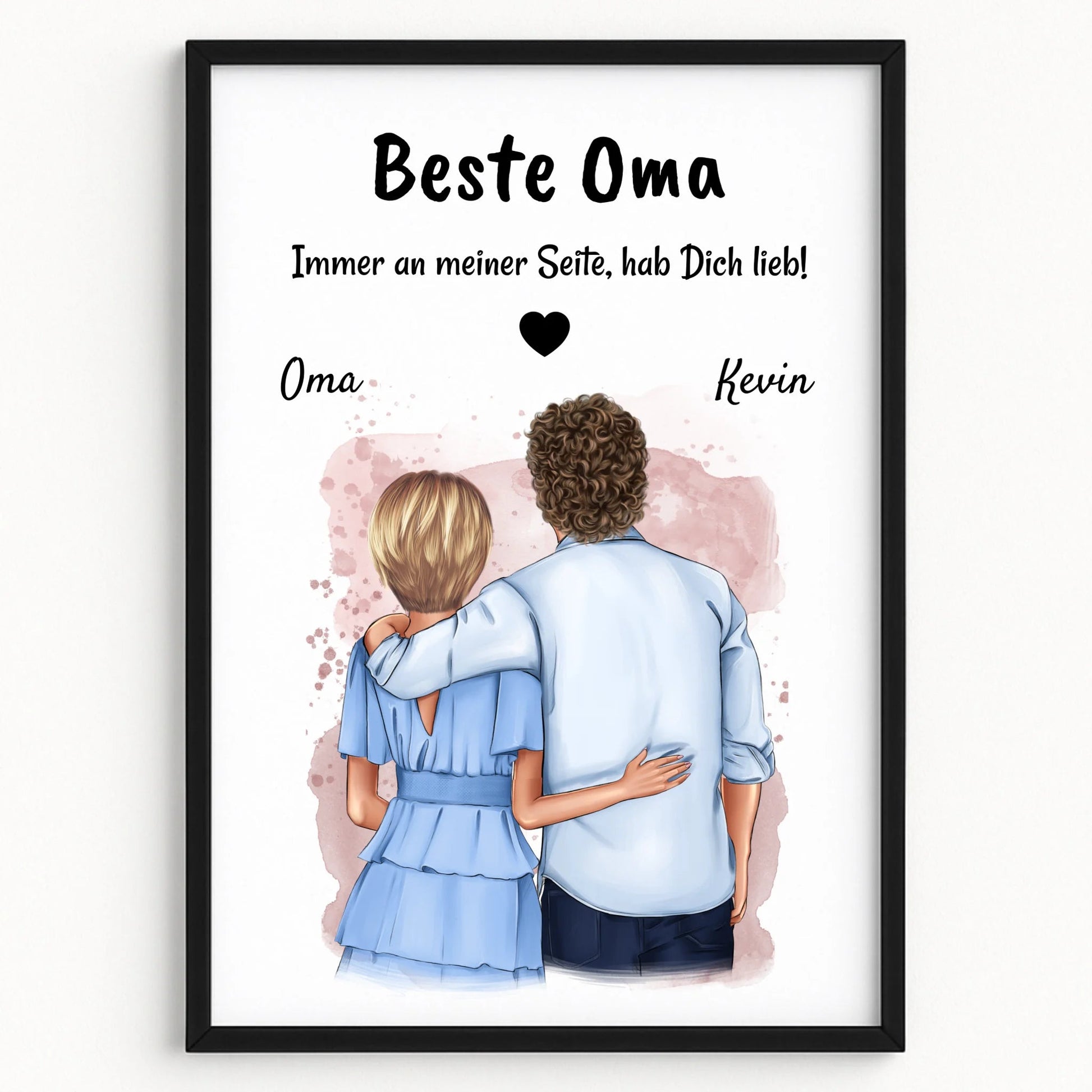 Oma Geschenk Enkelsohn erwachsen Bild personalisiert - Prinolla