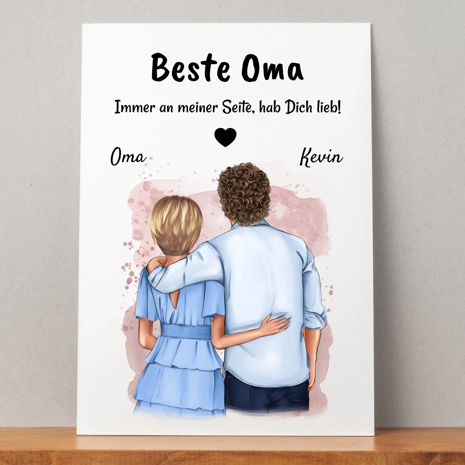 Oma Geschenk Enkelsohn erwachsen Bild personalisiert - Prinolla