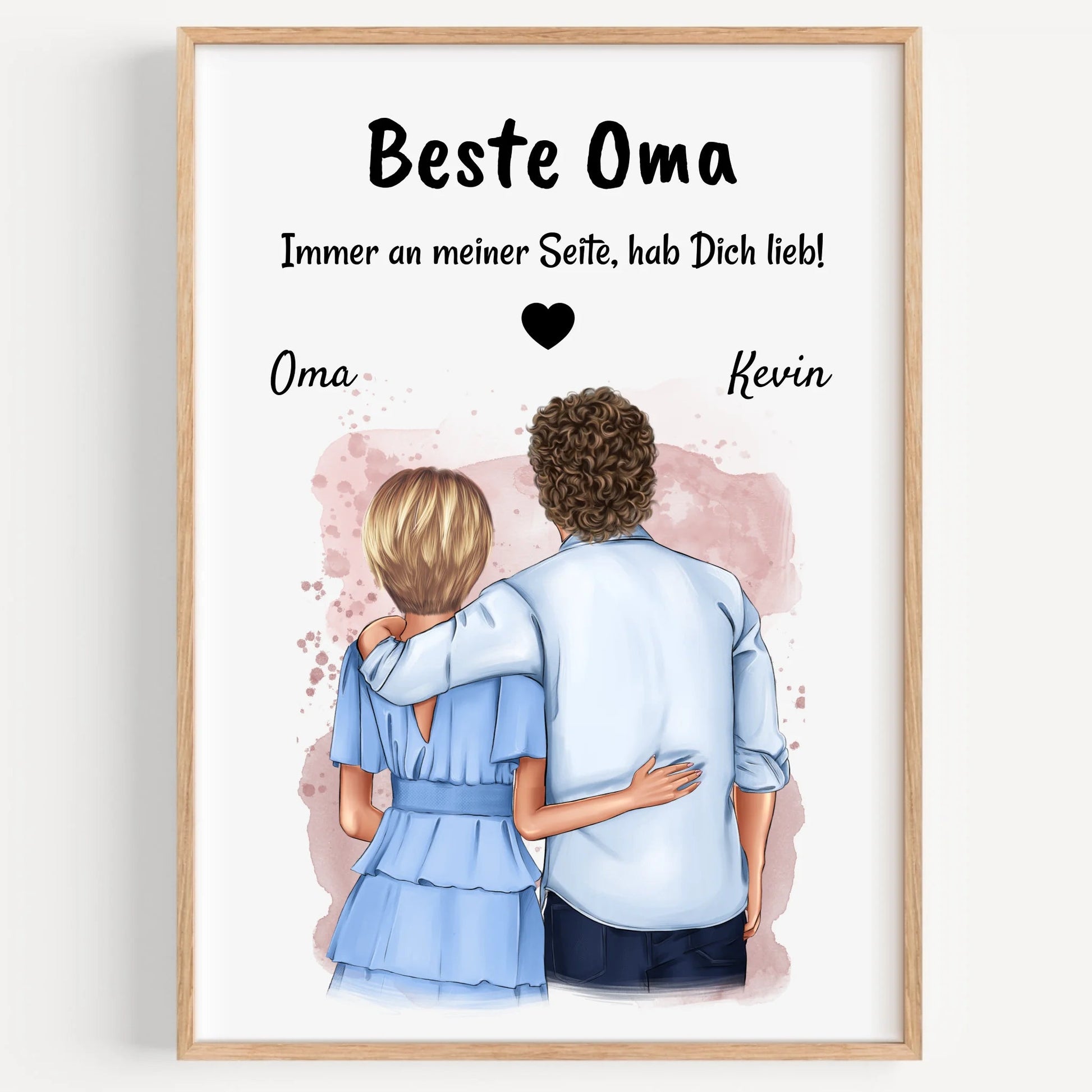 Oma Geschenk Enkelsohn erwachsen Bild personalisiert - Prinolla