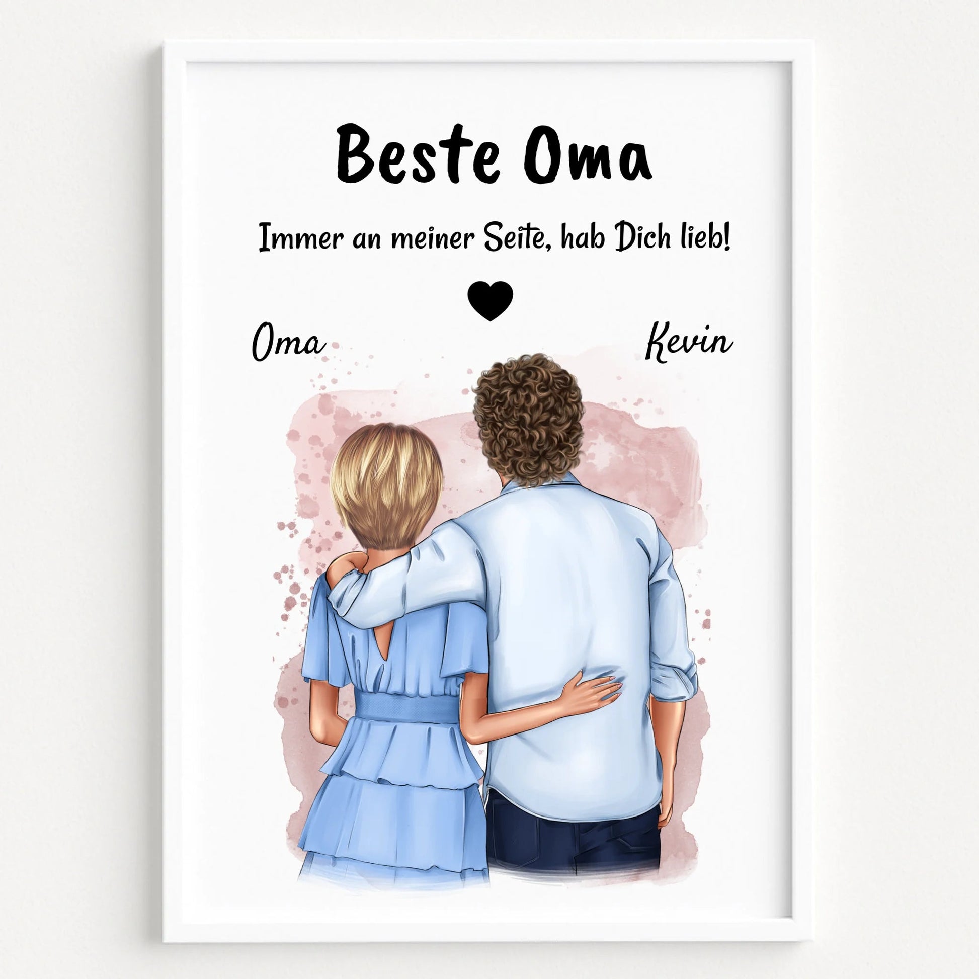 Oma Geschenk Enkelsohn erwachsen Bild personalisiert - Prinolla