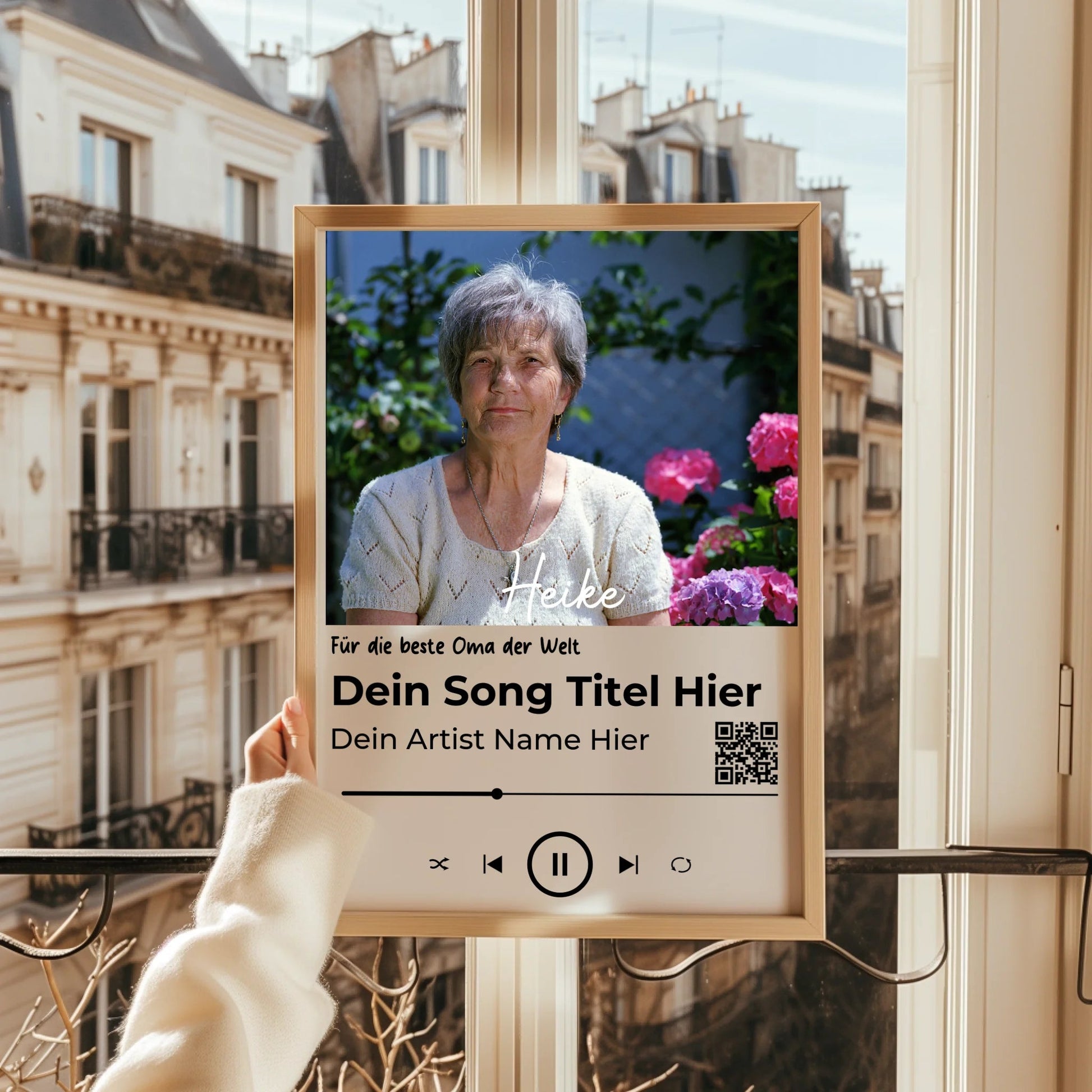 Oma Lieblingssong Musikposter Geschenk gestalten - Prinolla