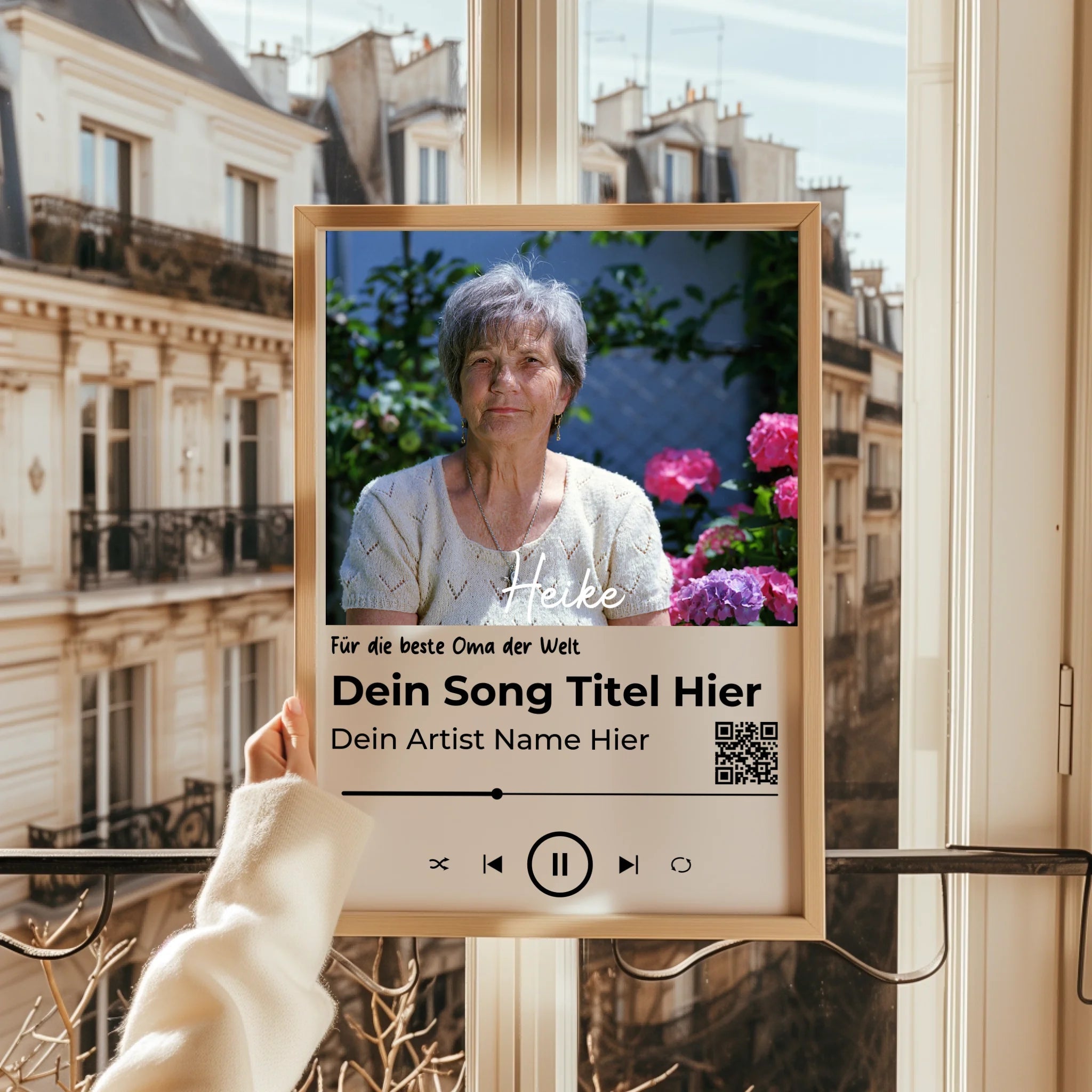 Oma Lieblingssong Musikposter Geschenk gestalten - Prinolla