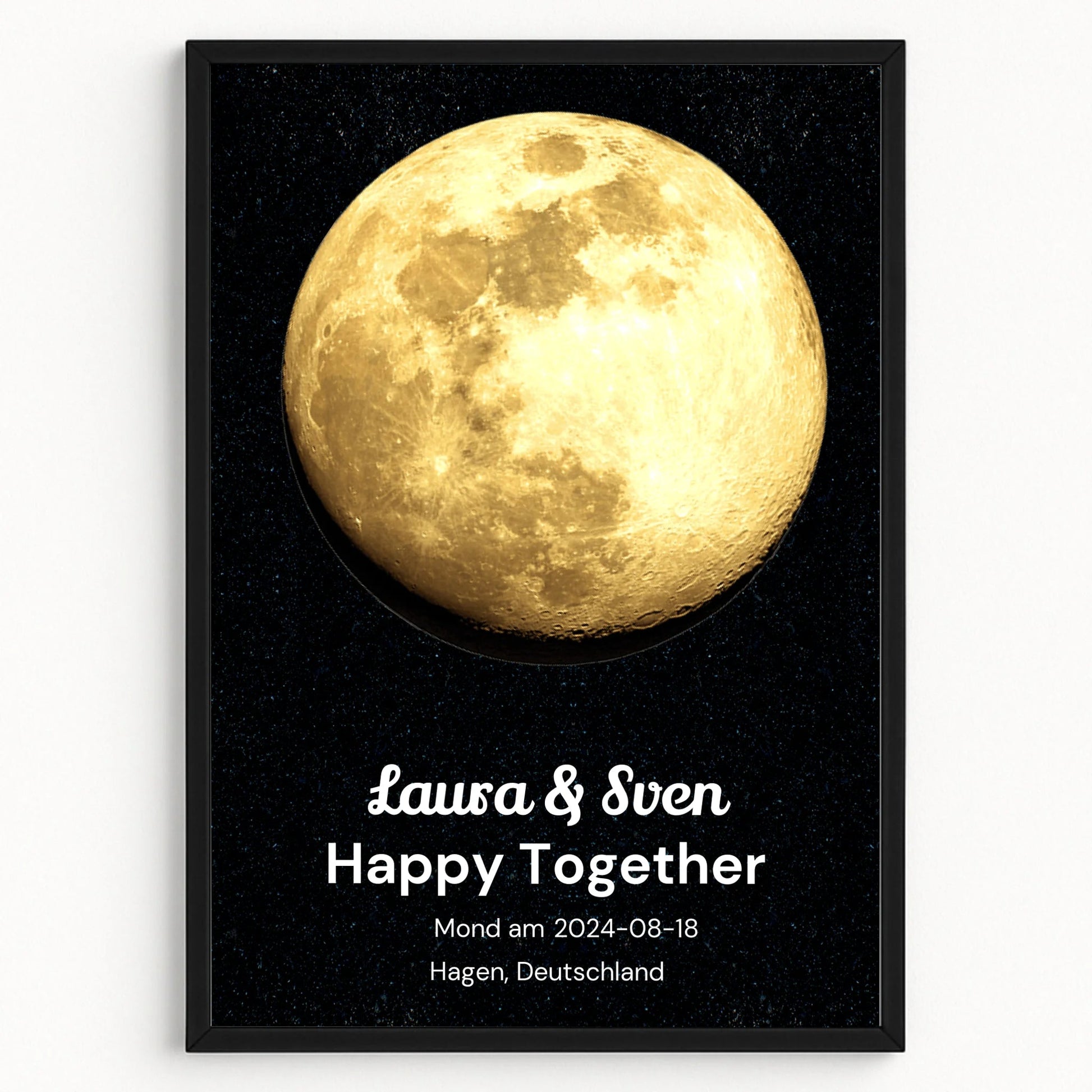 Partner Mondposter Jahrestag & Geburtstag Geschenk - Prinolla