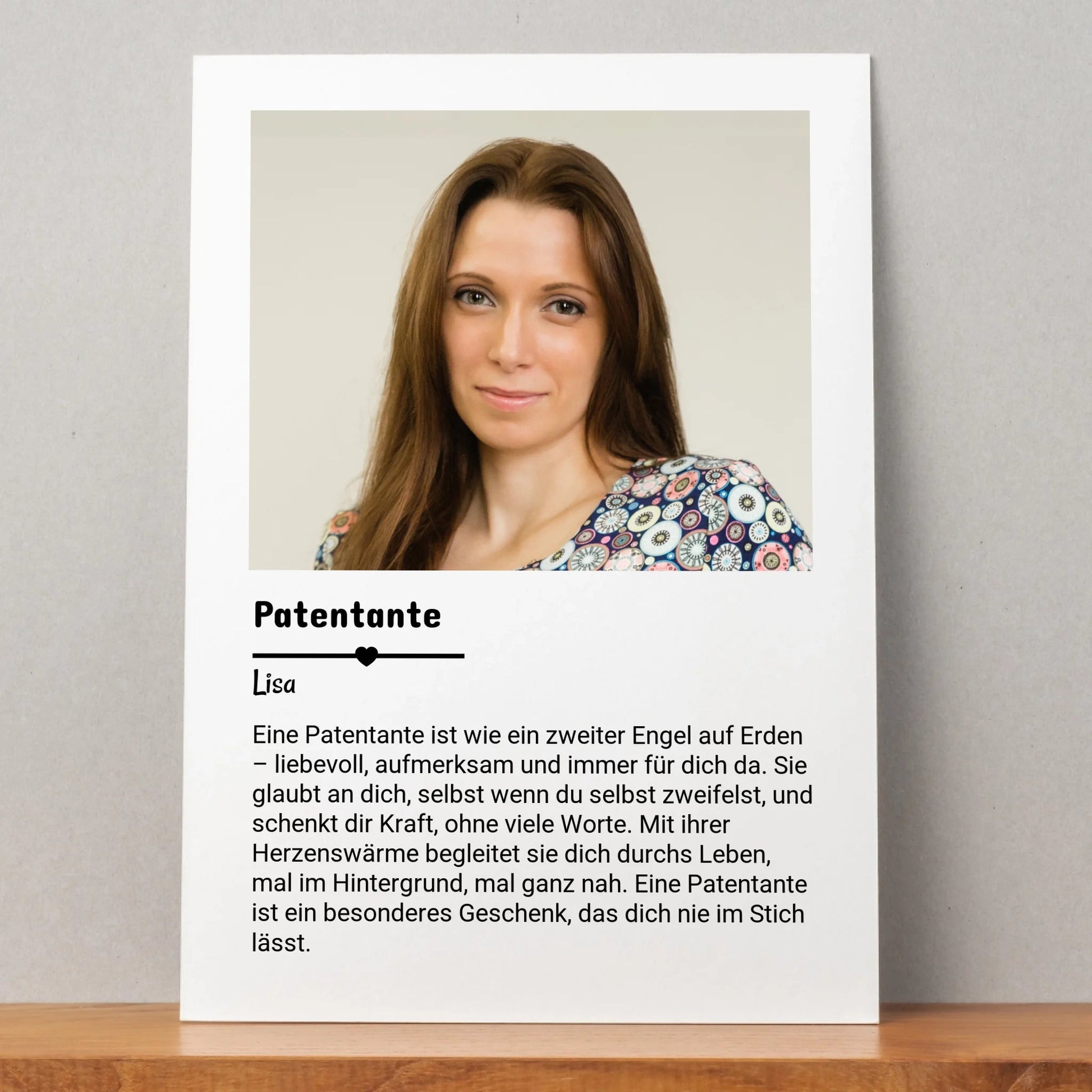 Patentante Definition Poster Geschenk gestalten - Prinolla