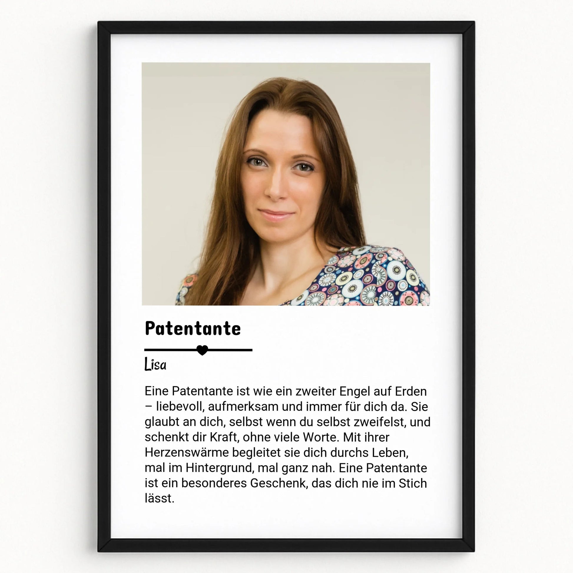Patentante Definition Poster Geschenk gestalten - Prinolla