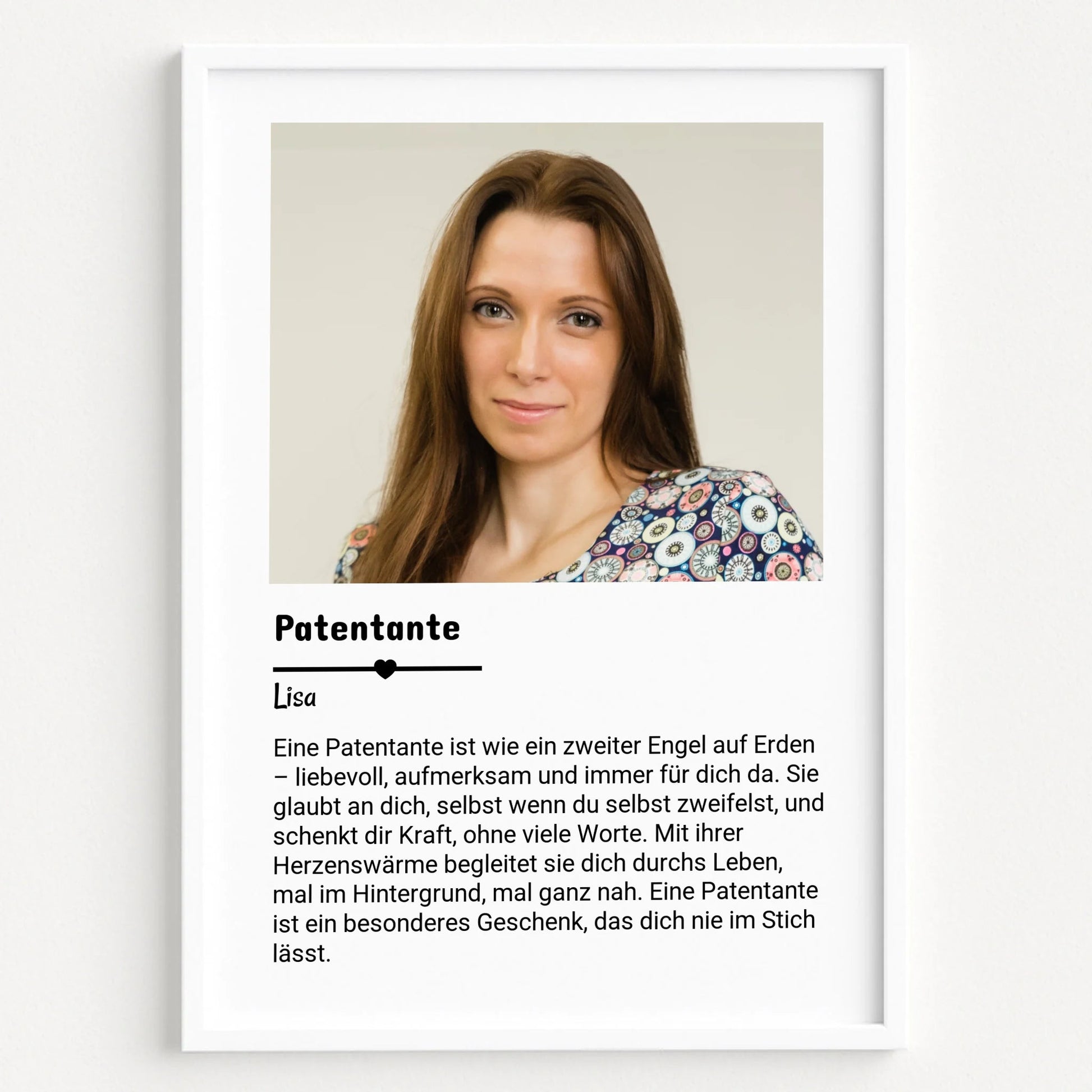 Patentante Definition Poster Geschenk gestalten - Prinolla