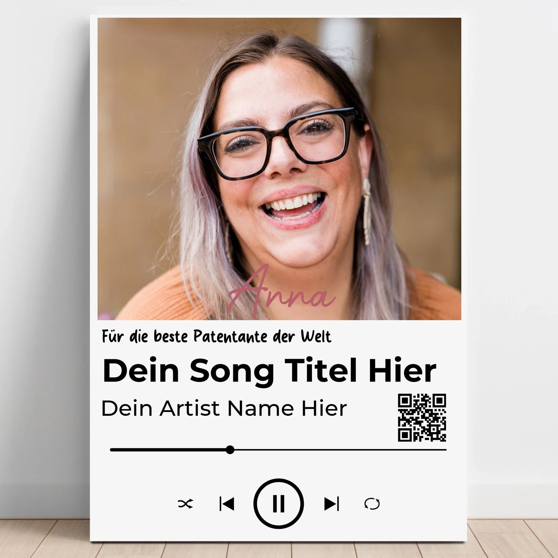 Patentante Lieblingssong Geschenkidee mit Foto - Prinolla