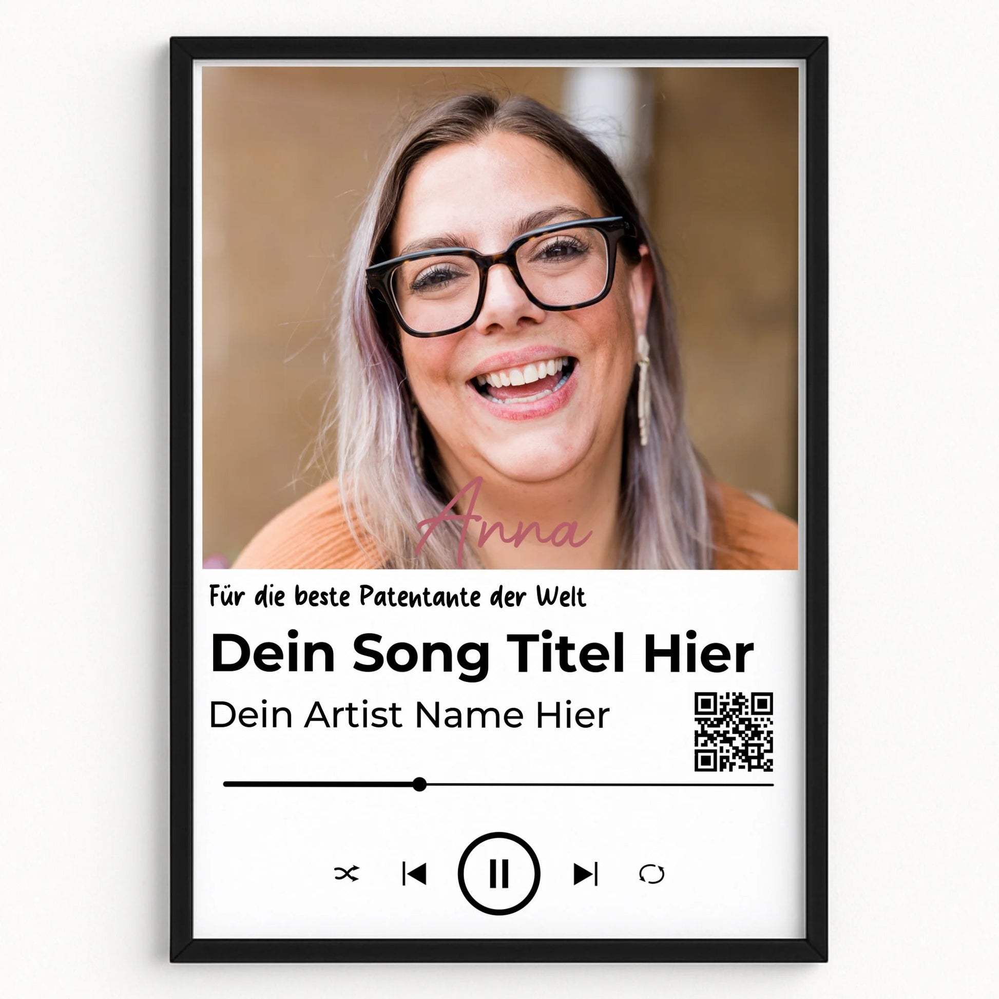 Patentante Lieblingssong Geschenkidee mit Foto - Prinolla