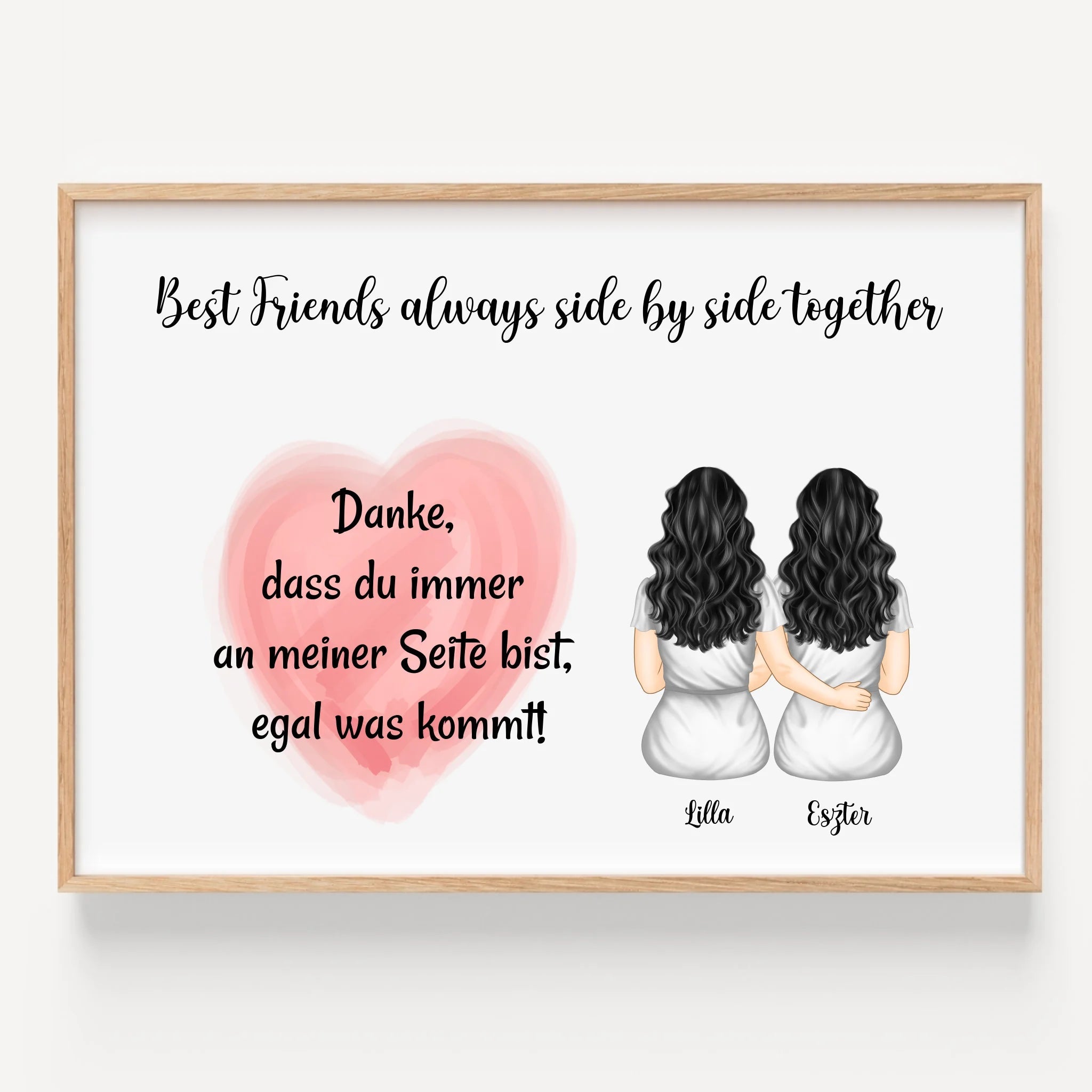 Personalisiertes beste Freundin Bild Geschenk - Prinolla