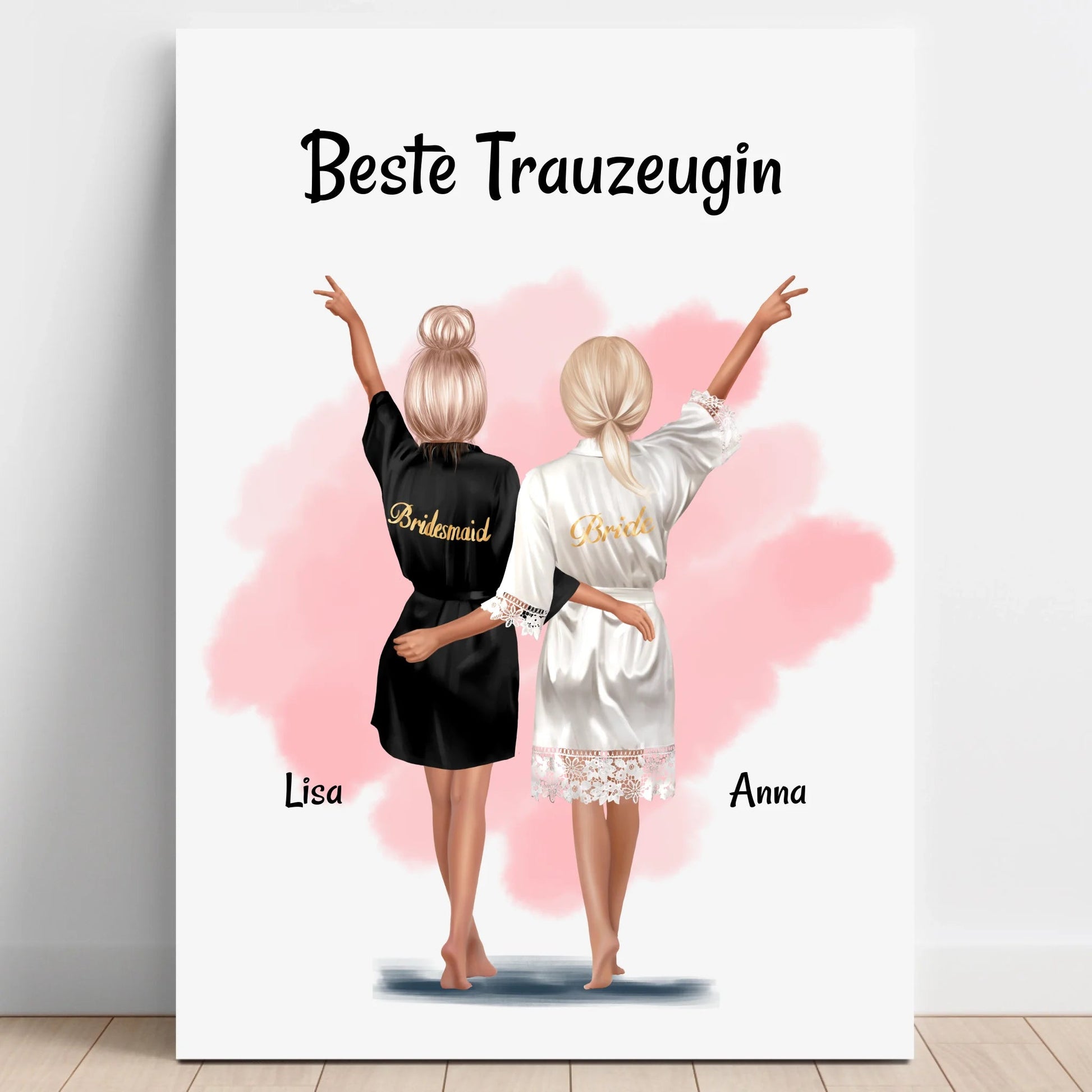 Personalisiertes beste Trauzeugin Geschenk Poster - Prinolla