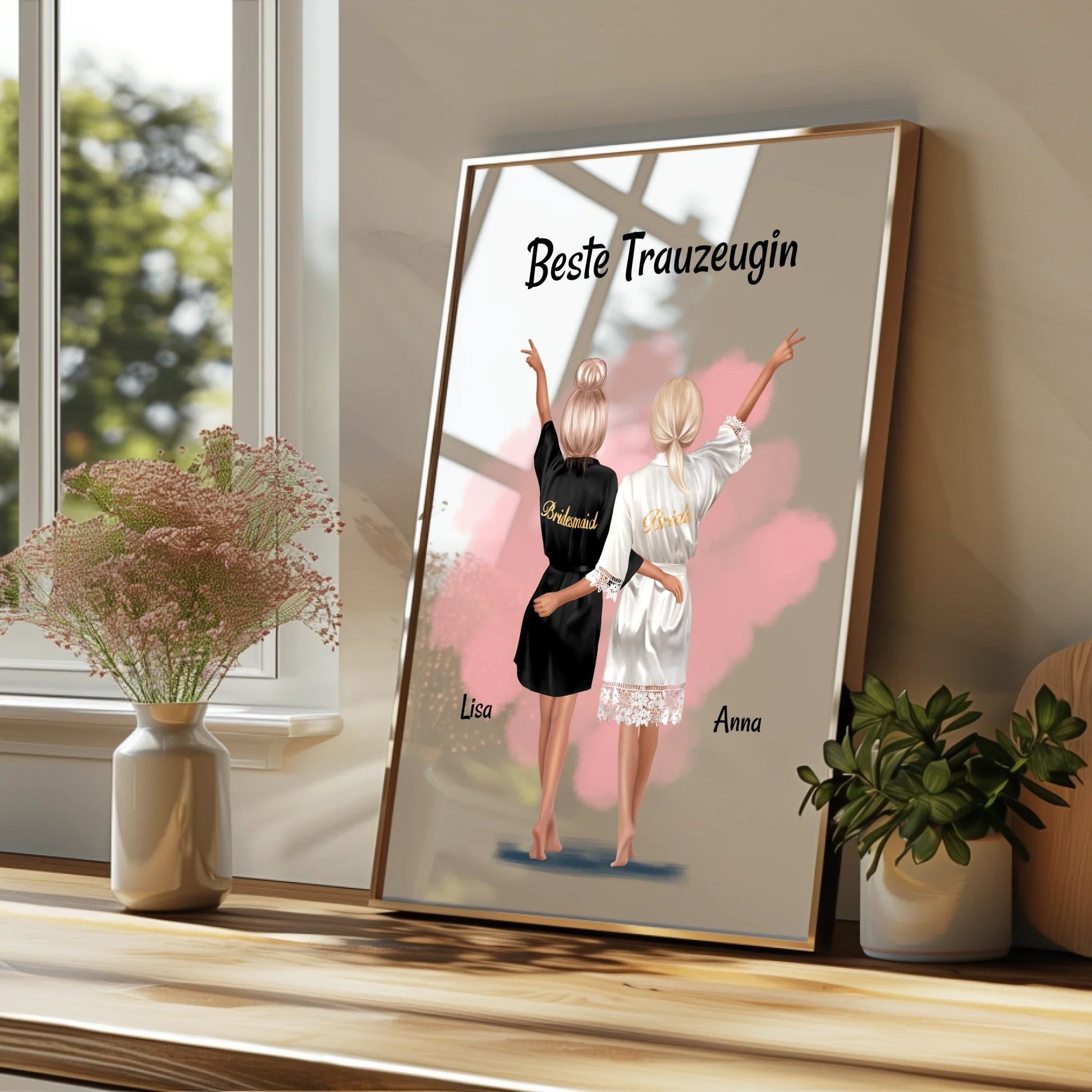 Personalisiertes beste Trauzeugin Geschenk Poster - Prinolla