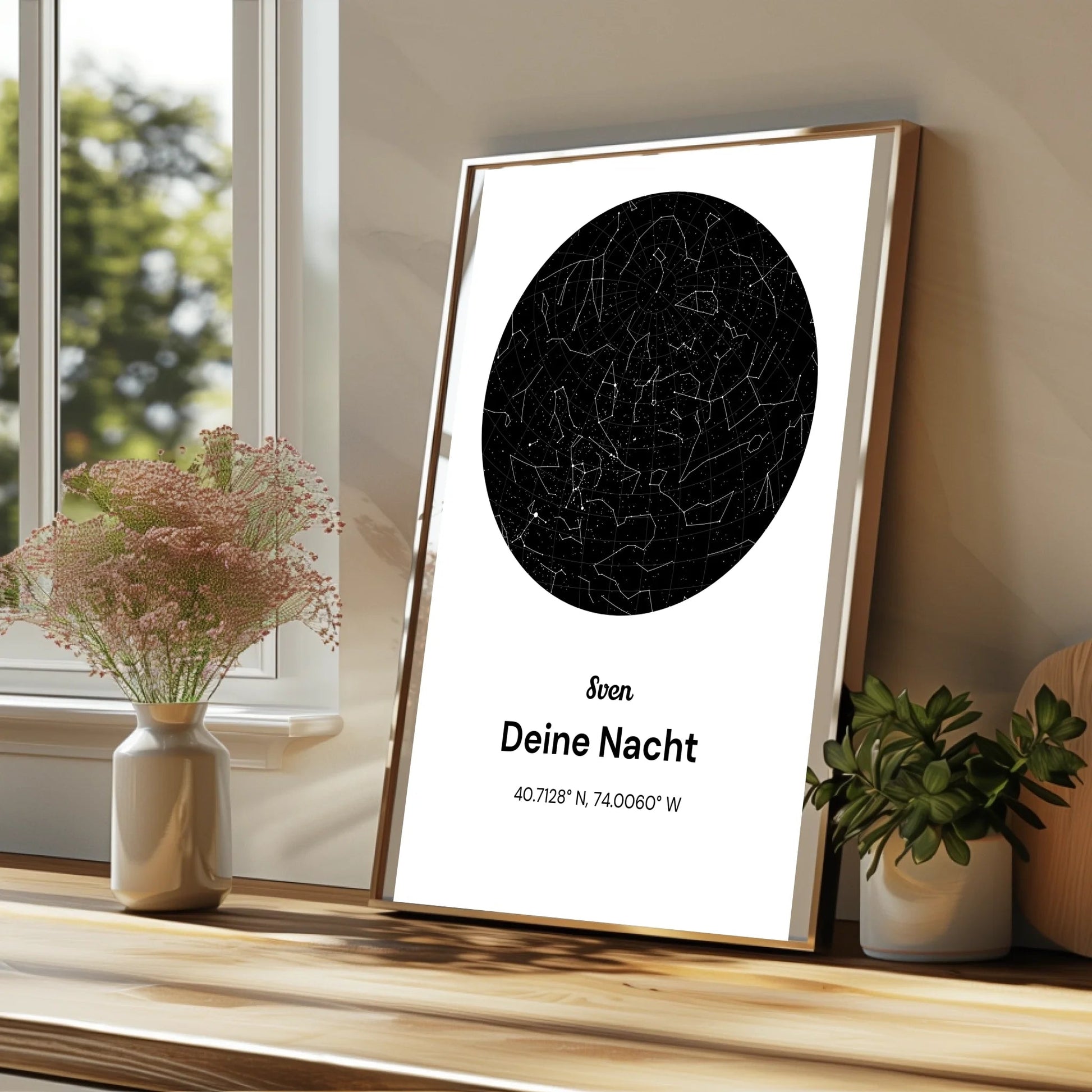Personalisiertes Kollege Sternehimmel Poster Geschenk - Prinolla
