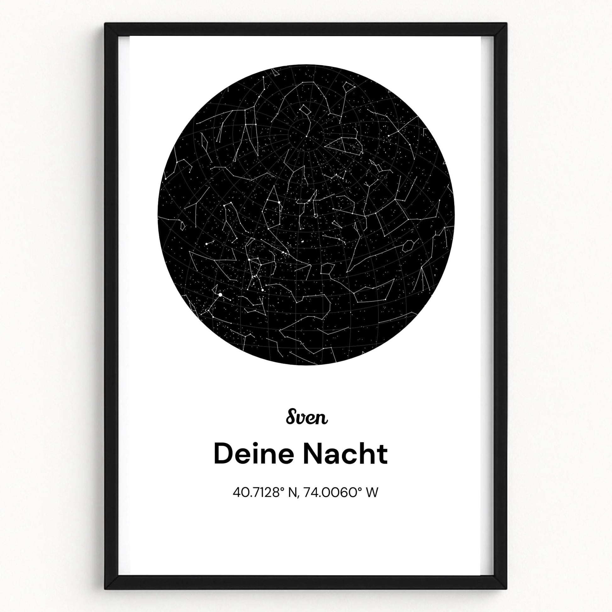 Personalisiertes Kollege Sternehimmel Poster Geschenk - Prinolla