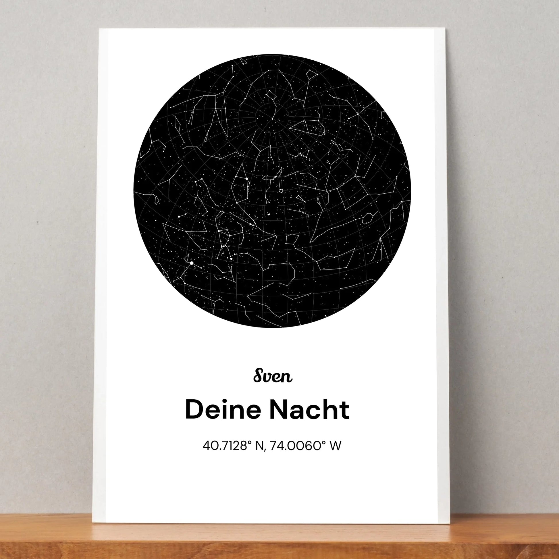 Personalisiertes Kollege Sternehimmel Poster Geschenk - Prinolla