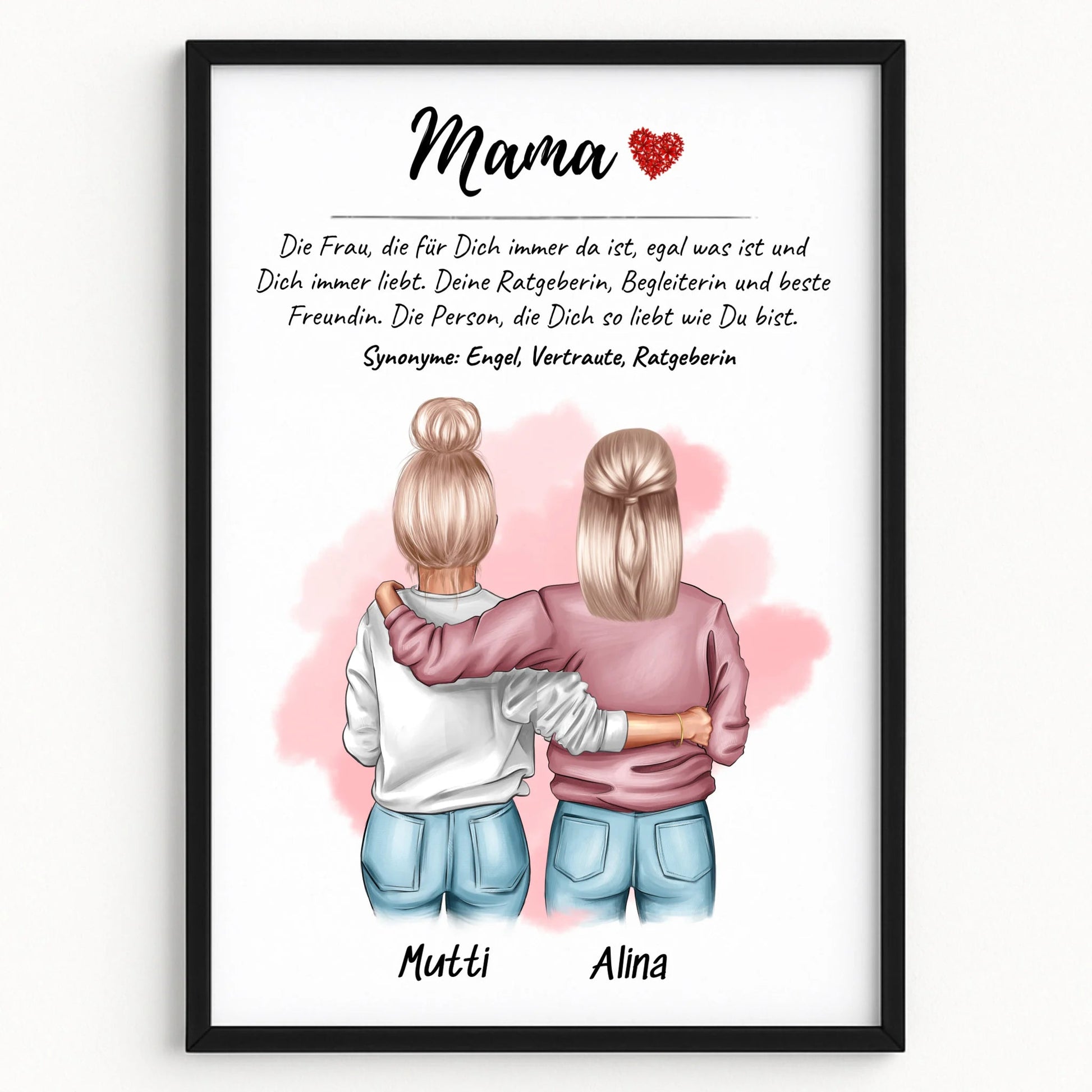 Personalisiertes Mama Bild Geschenk von erwachsener Tochter - Prinolla