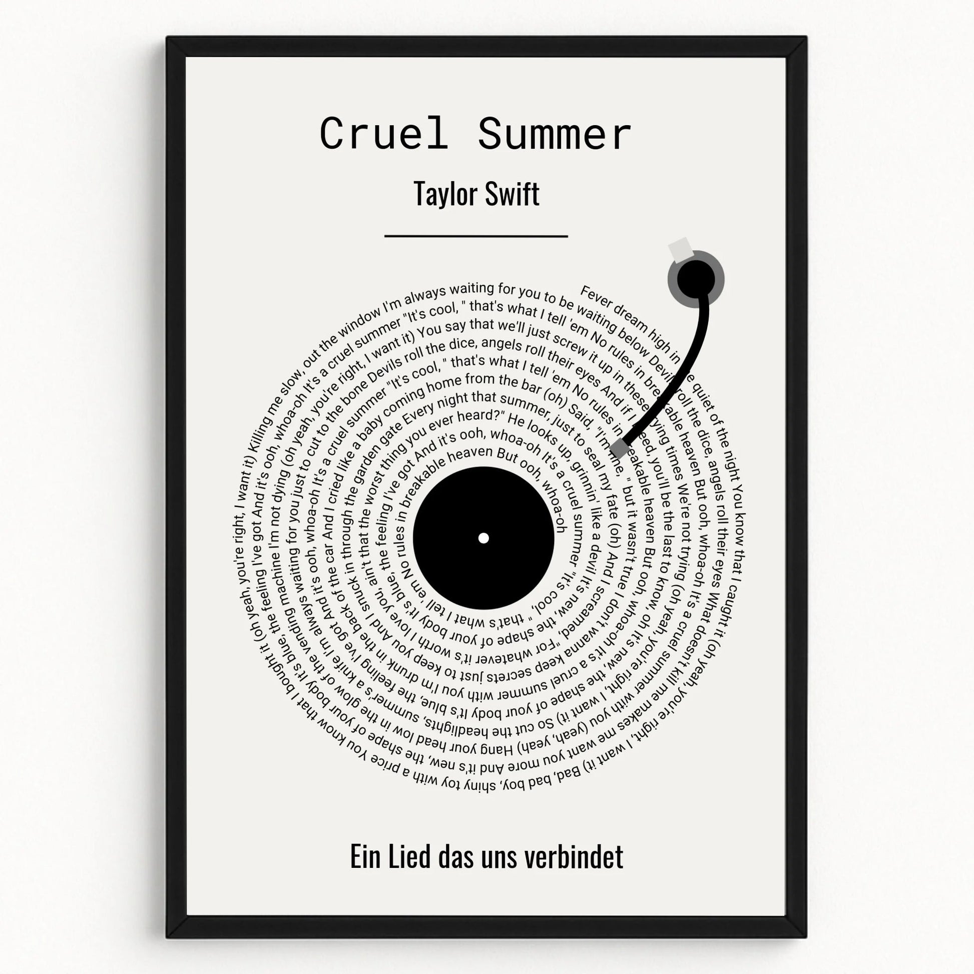 Schwester Lieblingslied Schallplatte Poster Geschenk - Prinolla