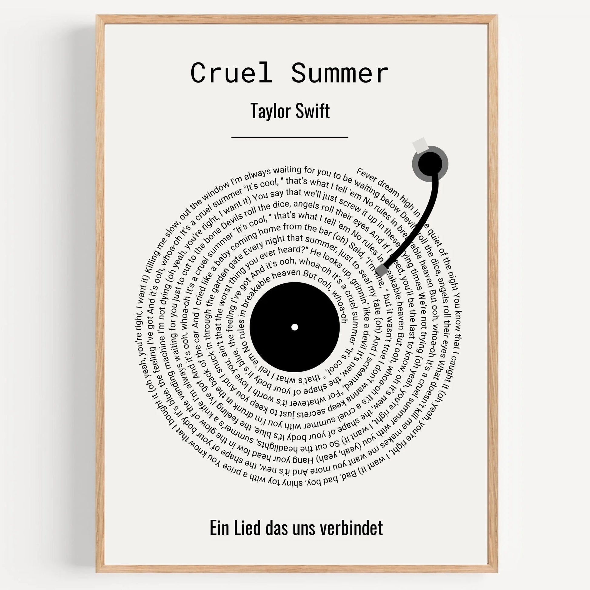 Schwester Lieblingslied Schallplatte Poster Geschenk - Prinolla