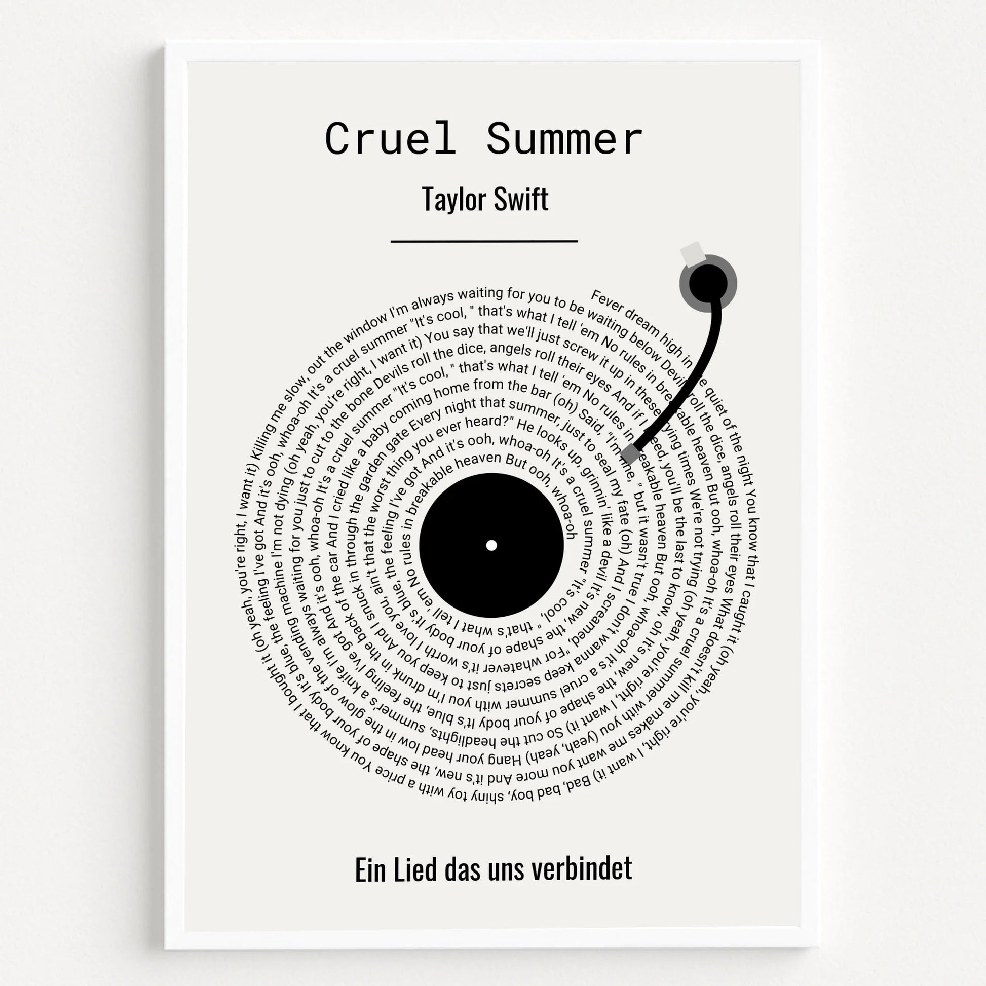 Schwester Lieblingslied Schallplatte Poster Geschenk - Prinolla