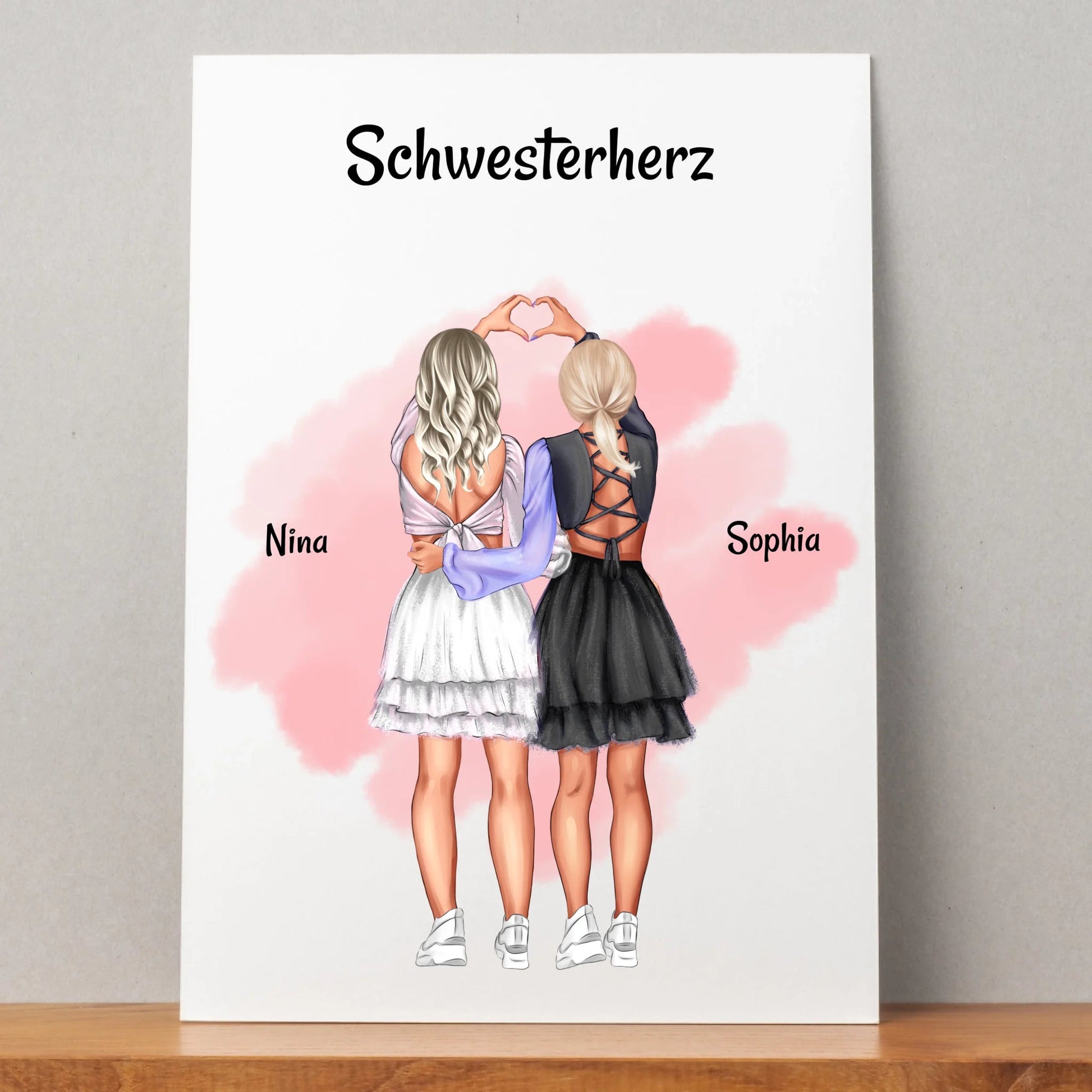 Schwesterherz Bild Geschenk selber gestalten - Prinolla