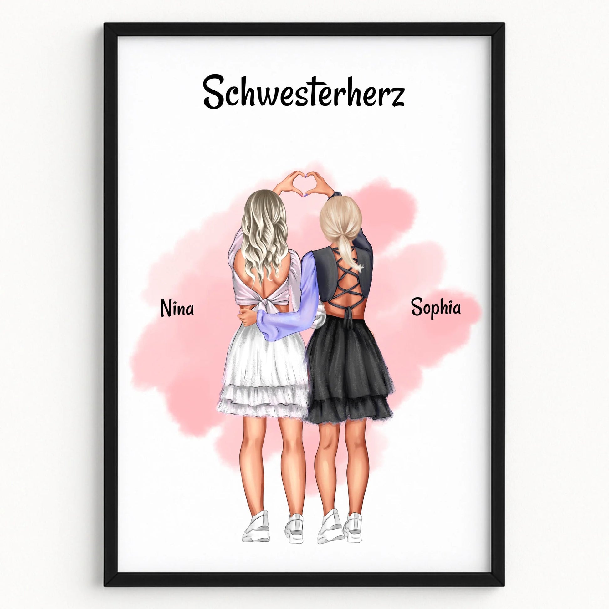 Schwesterherz Bild Geschenk selber gestalten - Prinolla