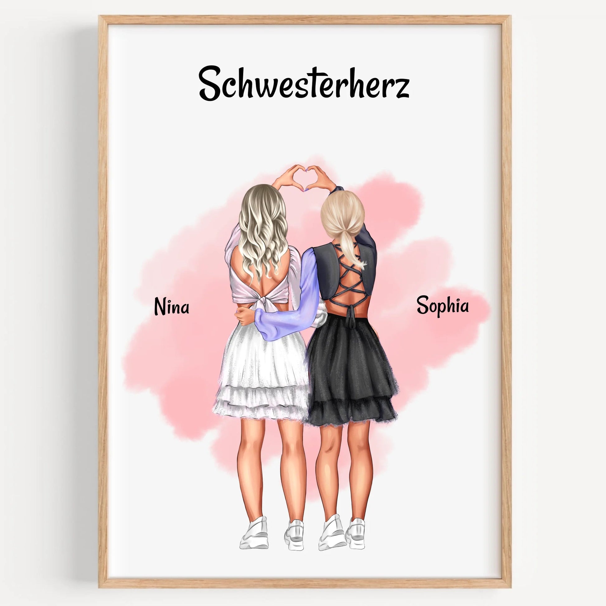 Schwesterherz Bild Geschenk selber gestalten - Prinolla