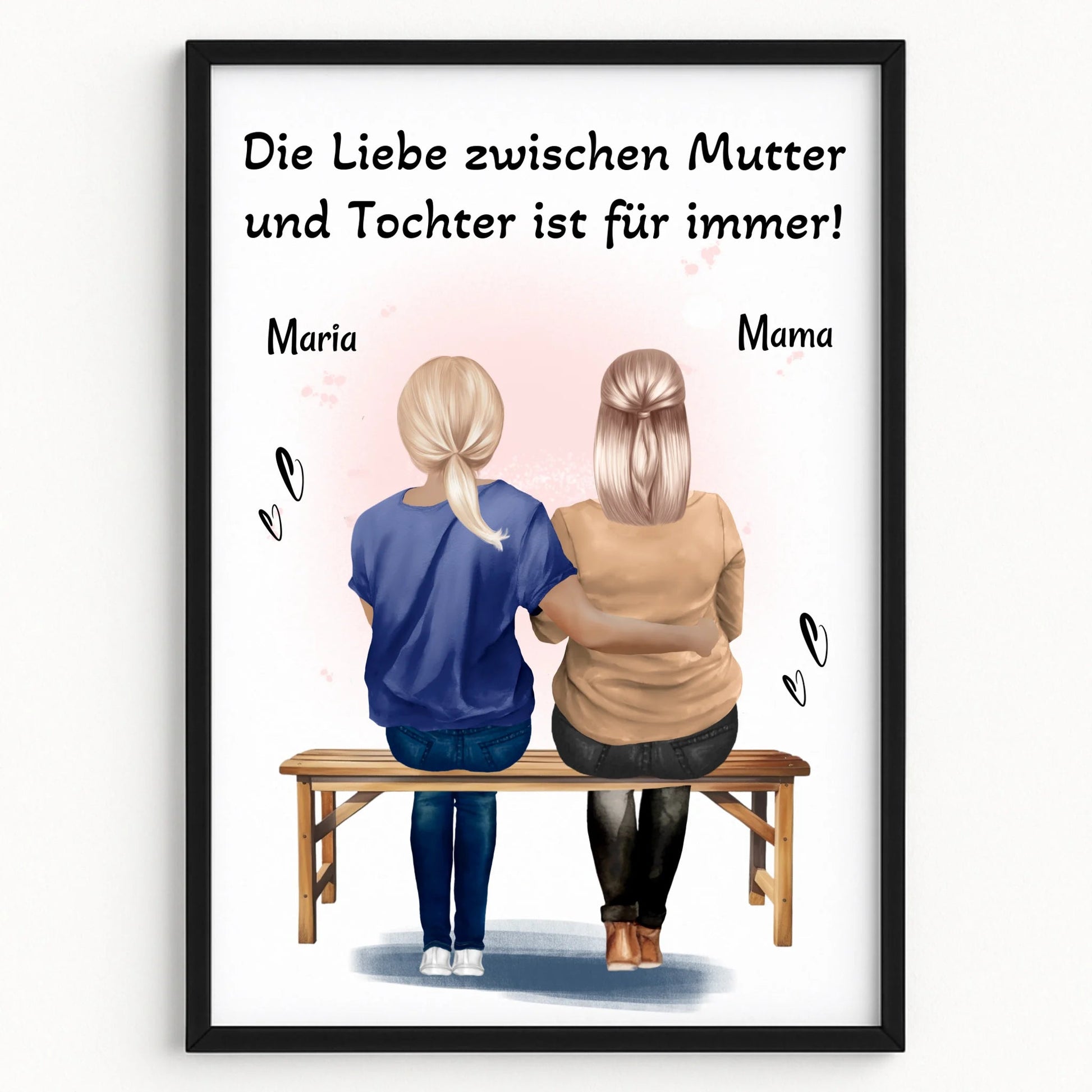 Spontanes Mutter Tochter Poster Geschenk personalisiert - Prinolla