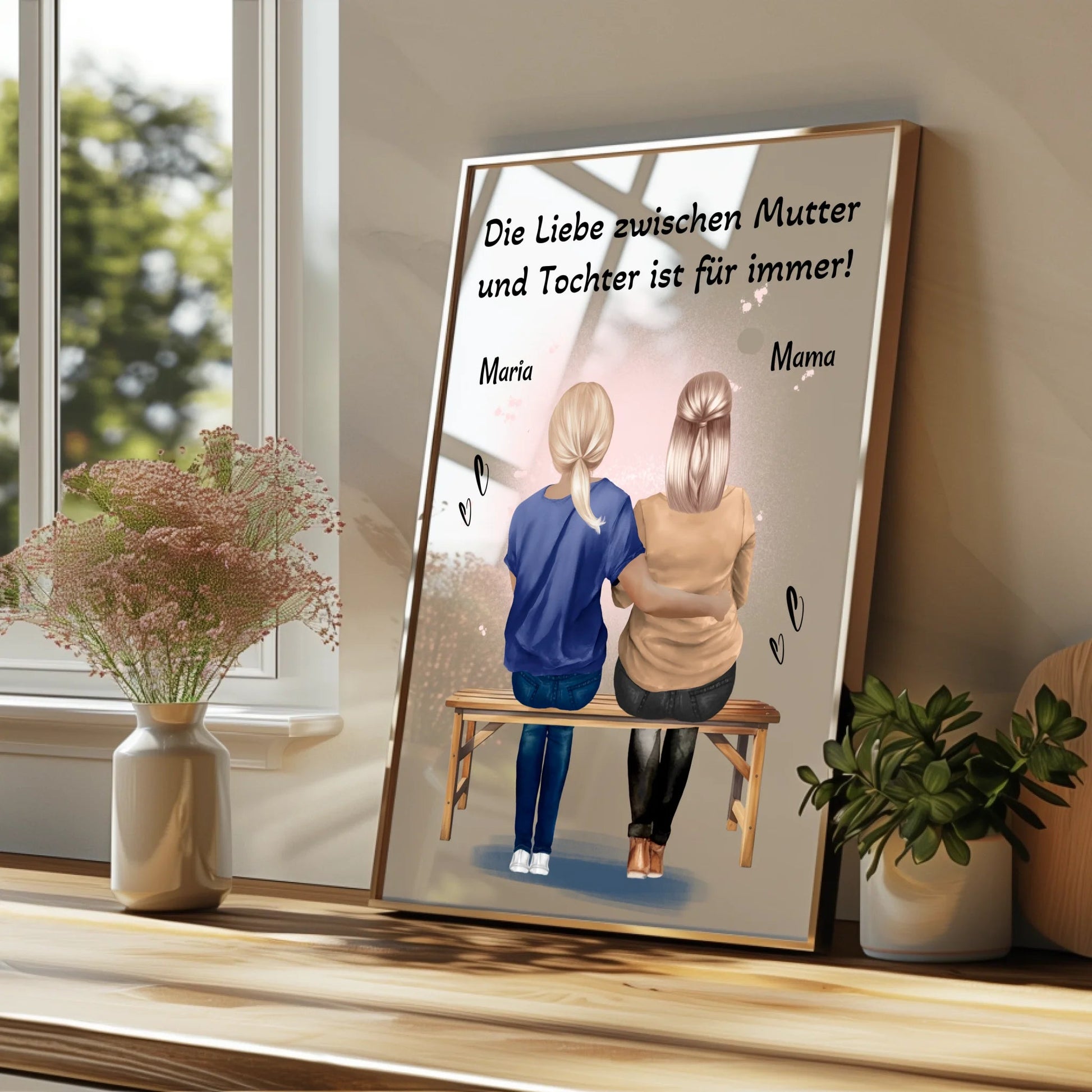Spontanes Mutter Tochter Poster Geschenk personalisiert - Prinolla