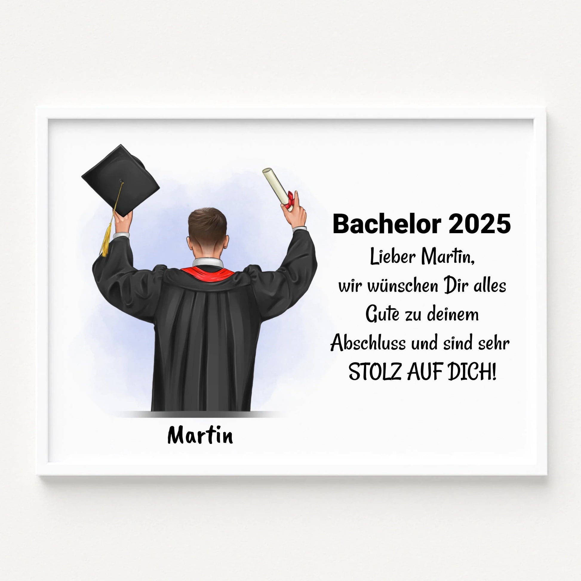 Studium Abschluss bestanden Geschenk Junge Poster - Prinolla