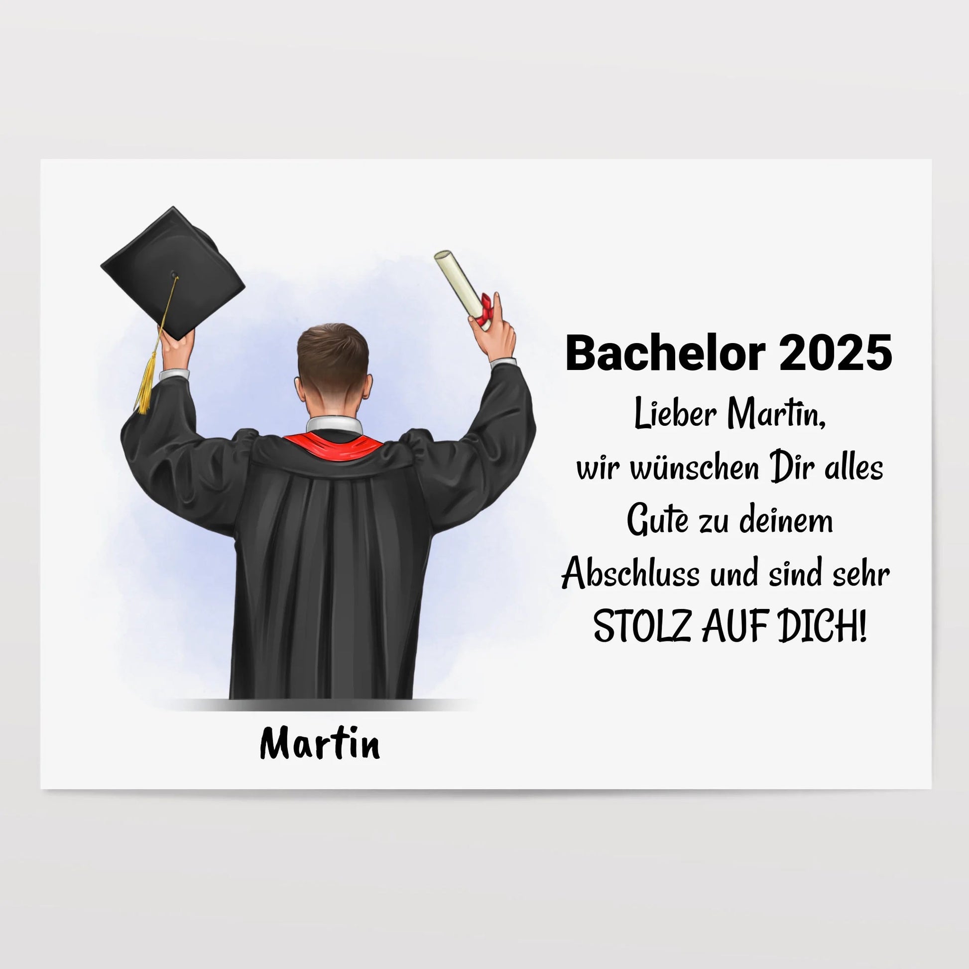 Studium Abschluss bestanden Geschenk Junge Poster - Prinolla