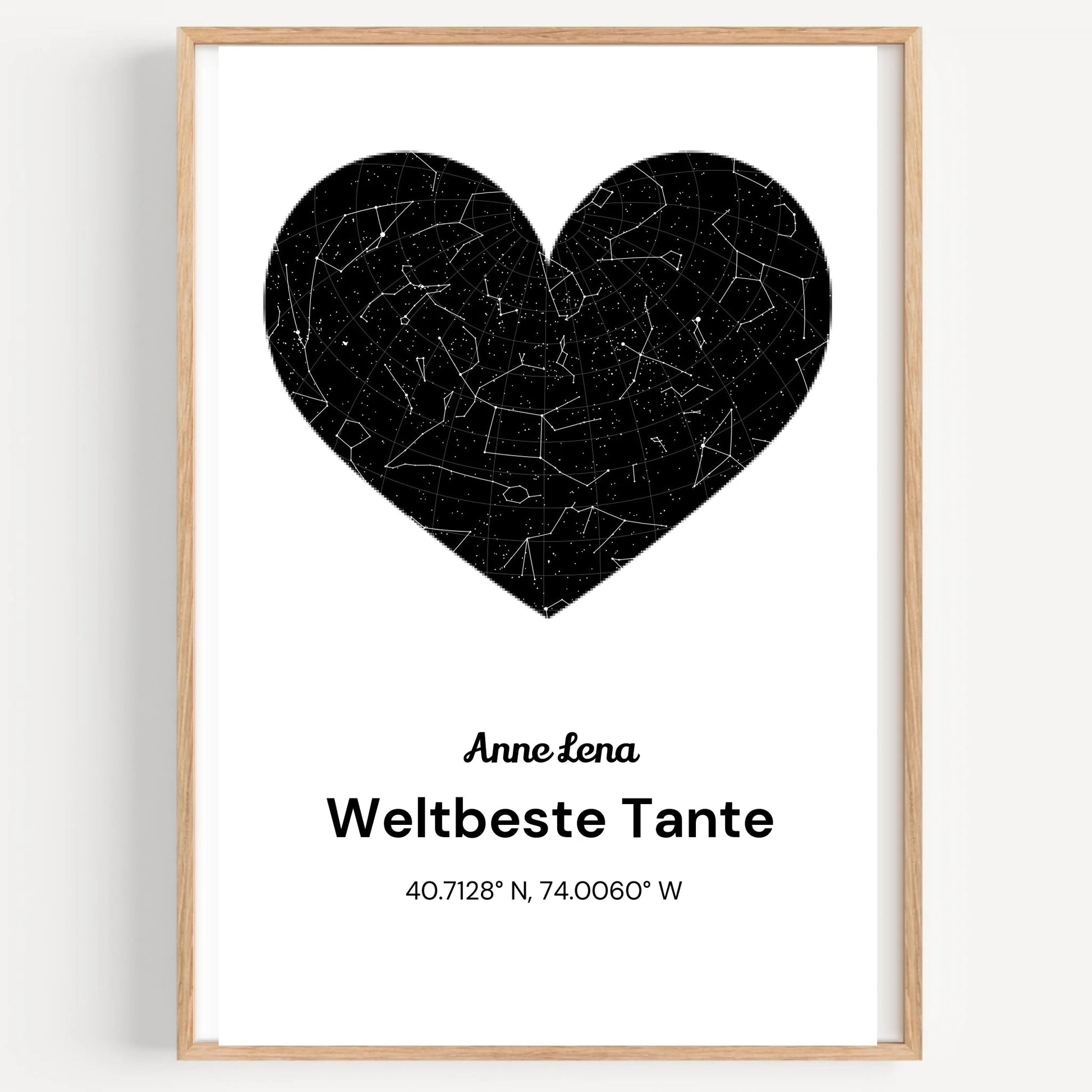 Tante Geburtstag Sternehimmel Geschenk Bild gestalten - Prinolla