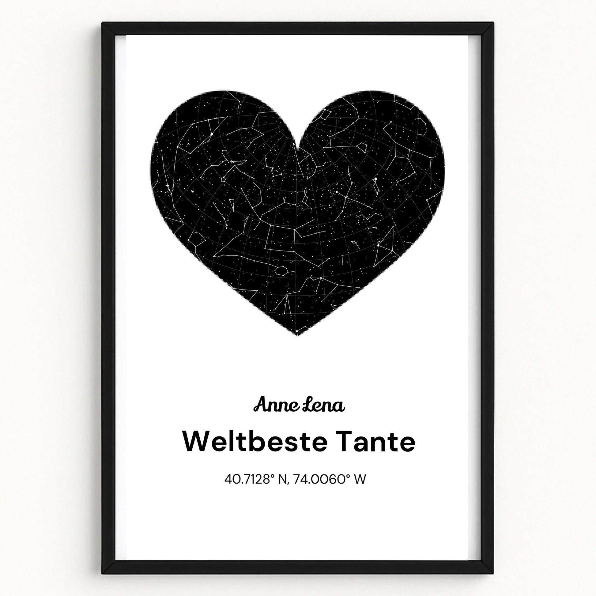 Tante Geburtstag Sternehimmel Geschenk Bild gestalten - Prinolla