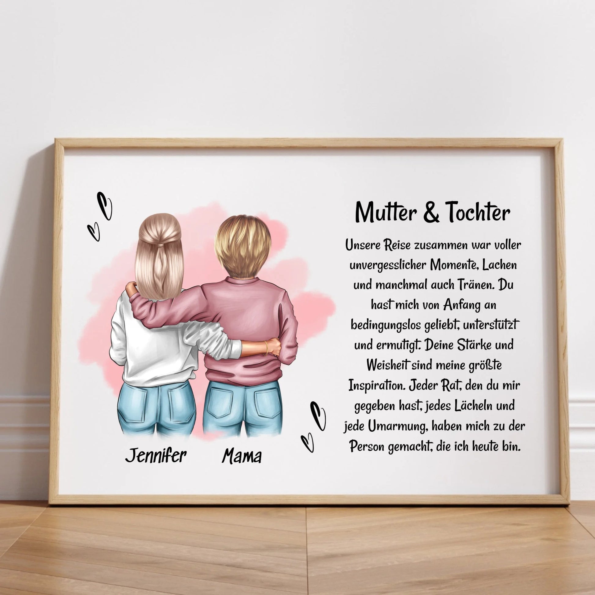 Tochter Geschenk Poster an Mutter personalisiert - Prinolla